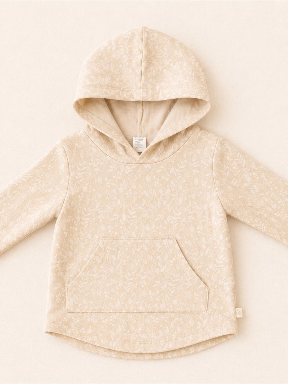 Jax & Lennon Toddler Girls Desert Floral Lightweight Bamboo Hoodie / Cream